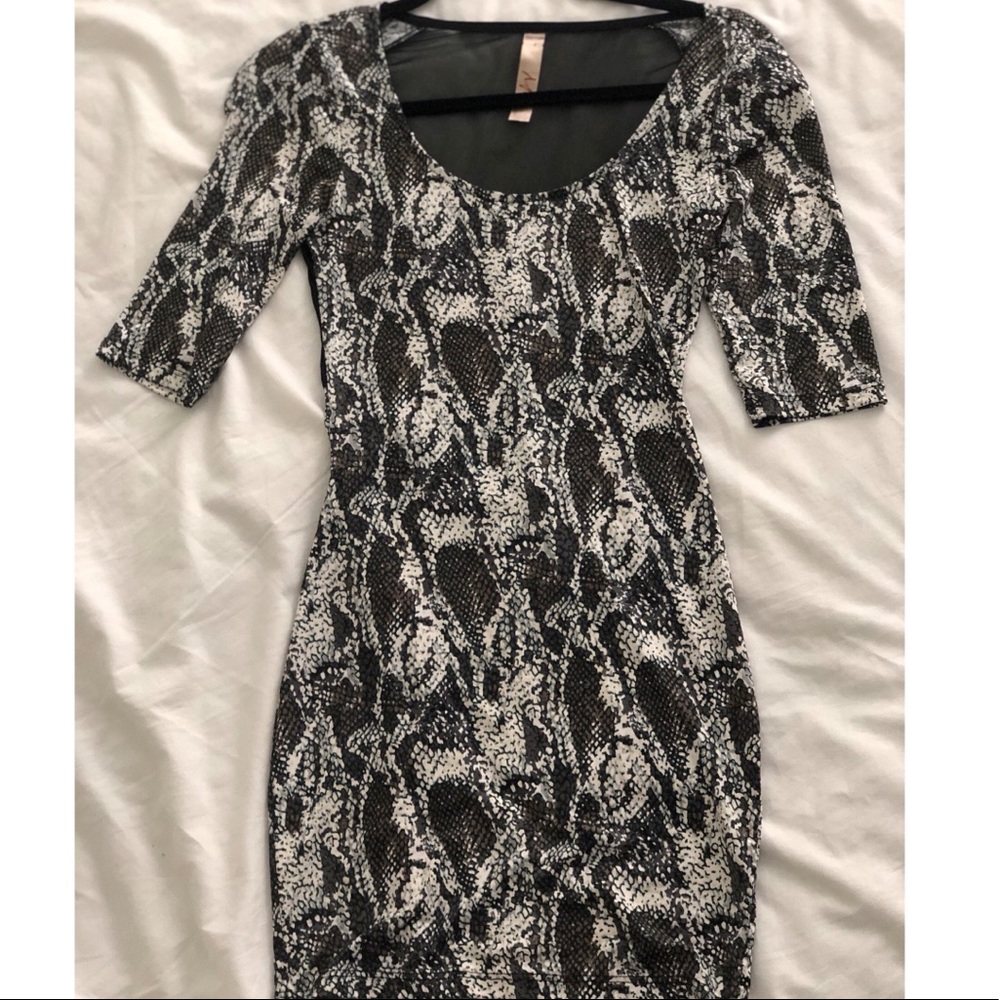 Snake mini dress